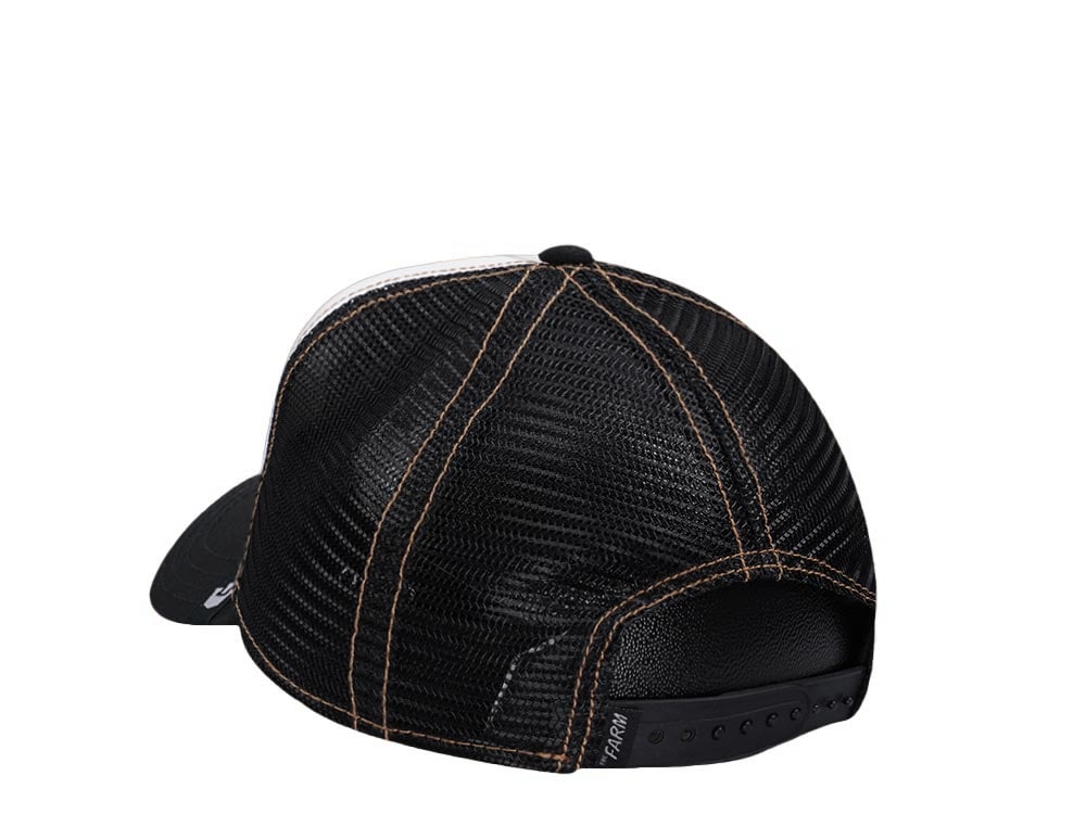 Goorin Bros The King Lion Black White Trucker Snapback Cap