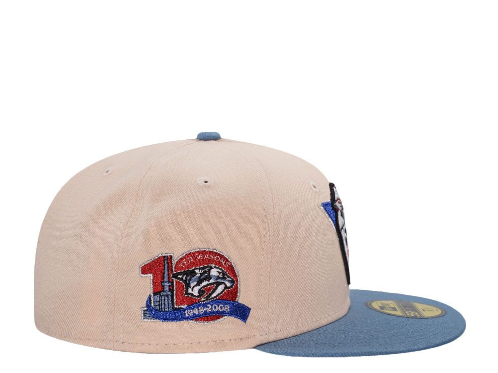 New Era Nashville Predators 10th Anniversary Mango Mocha Two Tone Edition 59Fifty Fitted Cap