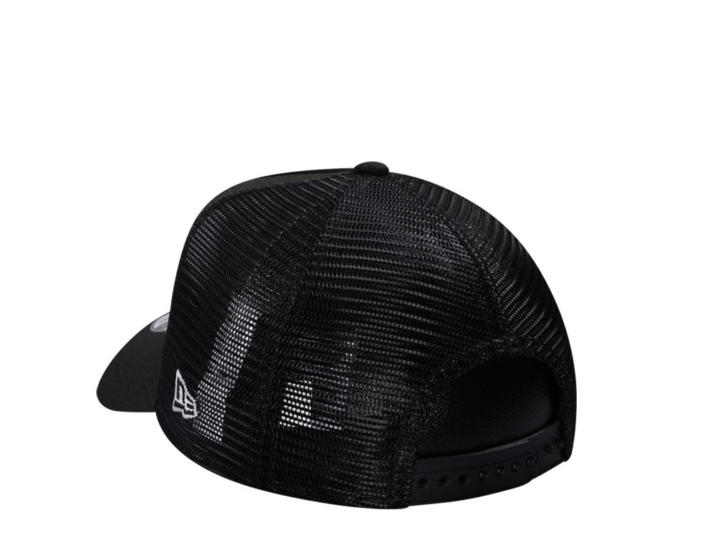 New Era Los Angeles Dodgers Classic Black Trucker A Frame 9Forty Snapback Cap