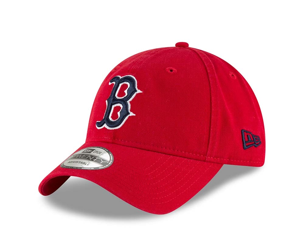 New Era Boston Red Sox Scarlet Red Core Classic 9Twenty Strapback Cap