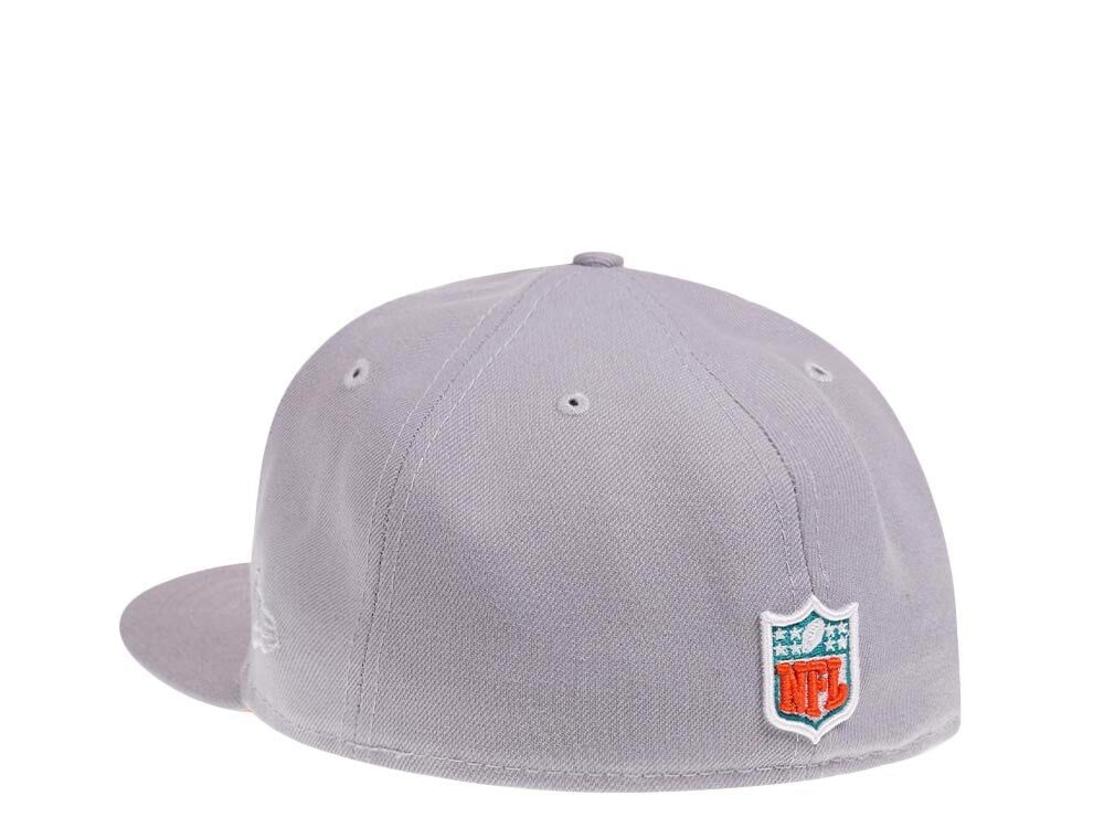 New Era Miami Dolphins 40th Season Grey Pop 59Fifty Fitted Cap