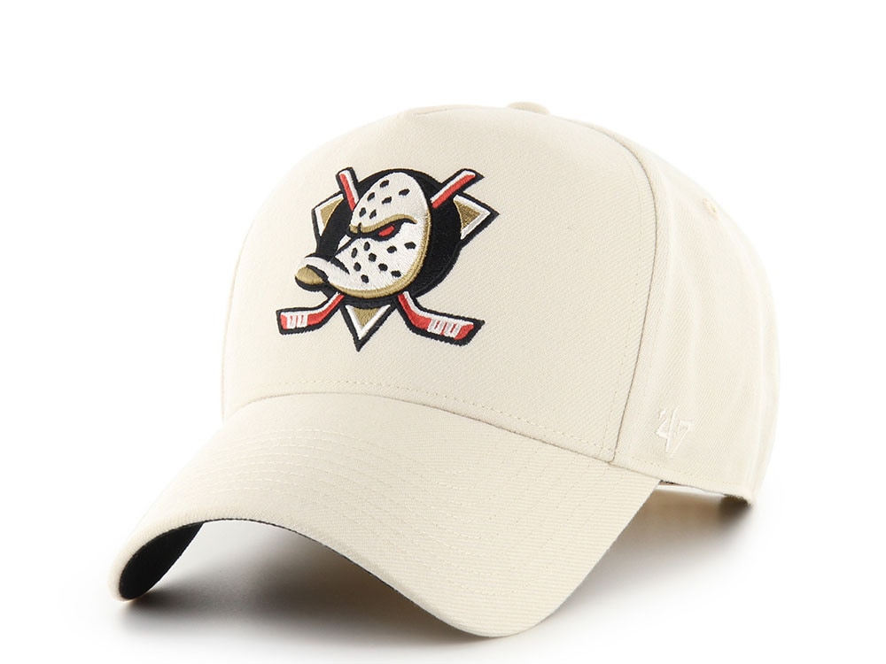 47 Brand Anaheim Ducks Ballpark White Offside Snapback Cap