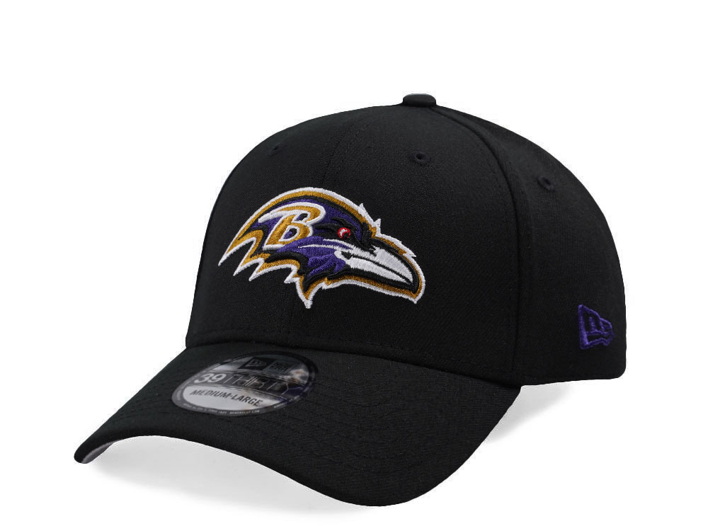 New Era Baltimore Ravens Black Classic  Edition39Thirty Stretch Fit Cap