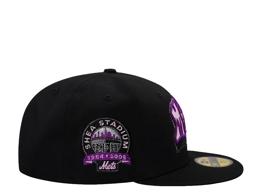 New Era New York Mets Shea Stadium Pink Black Prime Edition 59Fifty Fitted Cap
