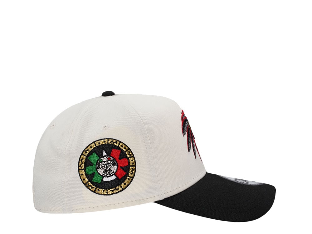 New Era Mexico Aztec Skull Warrior Chrome Two Tone Edition 9Forty A Frame Snapback Cap