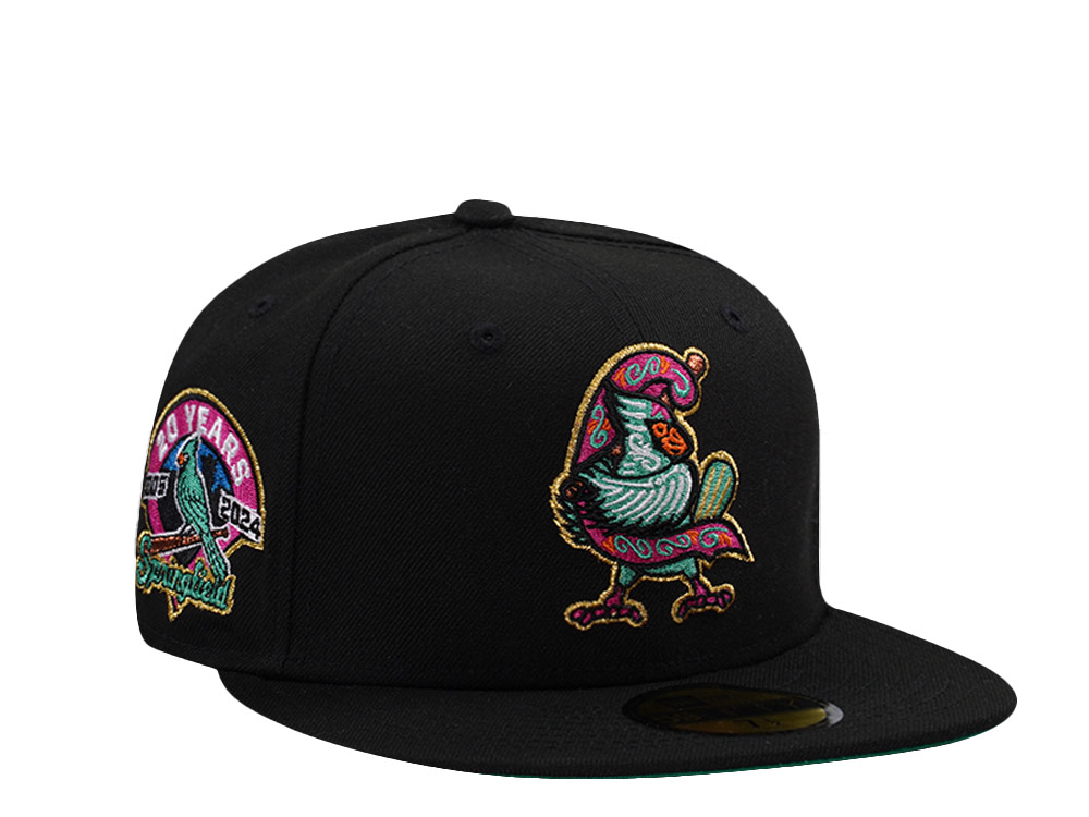 New Era Springfield Cardinals 20th Anniversary Black Prime Edition 59Fifty Fitted Cap