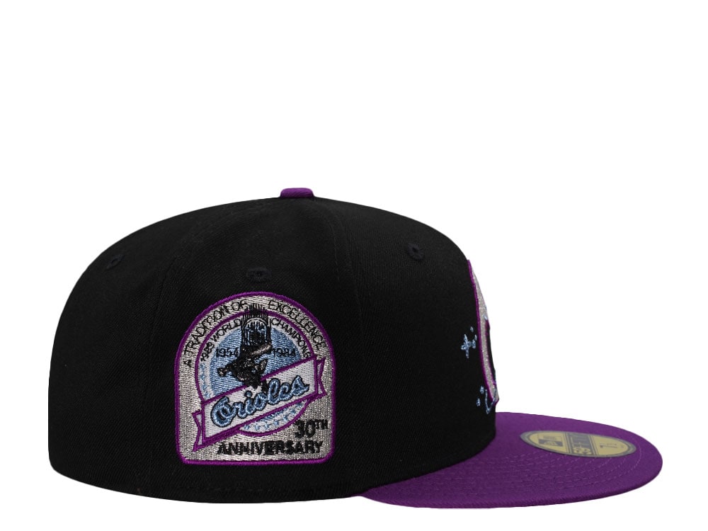 New Era Baltimore Orioles 30th Anniversary Metallic Plum Two Tone Edition 59Fifty Fitted Cap