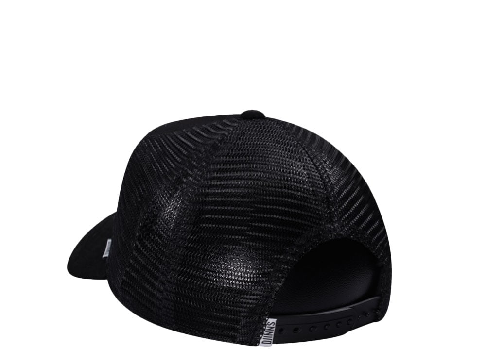 Djinns Do Nothing Club Suede Black Trucker Snapback Cap