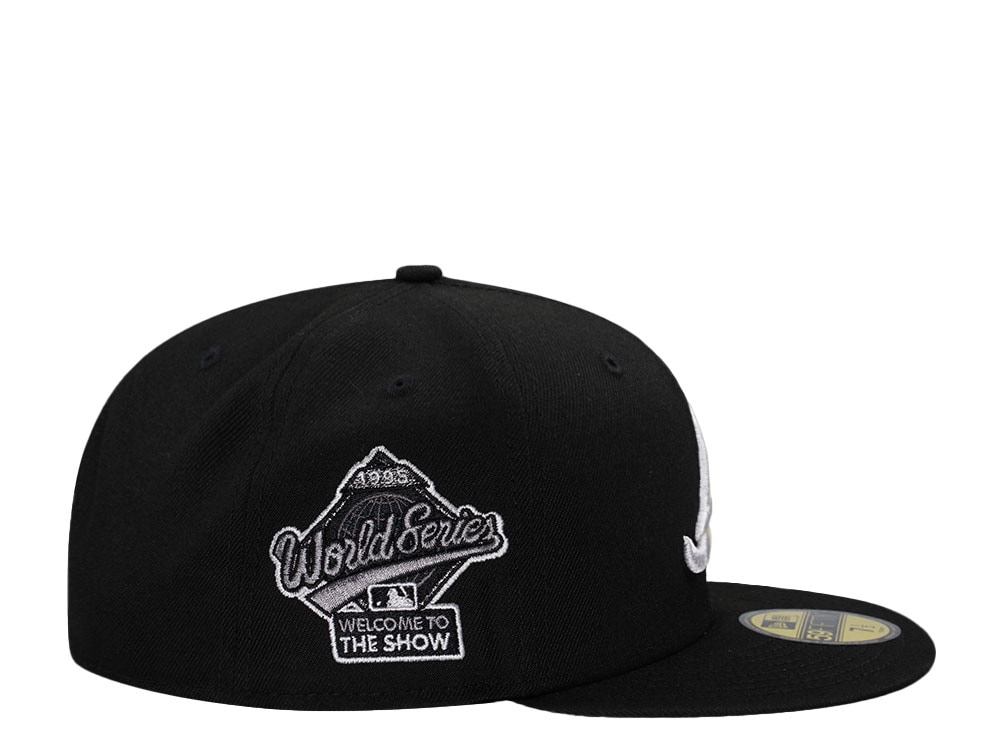 New Era Atlanta Braves World Series 1995 Black and White Prime Edition 59Fifty Fitted Cap