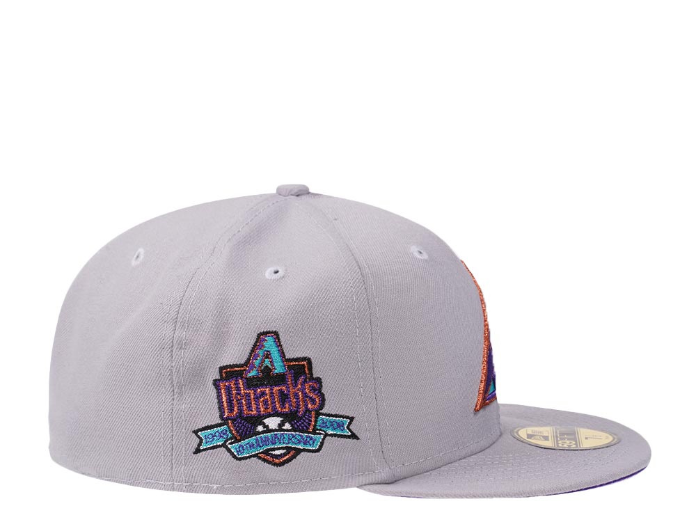 New Era Arizona Diamondbacks 10th Anniversary Fresh Gray  Edition 59Fifty Fitted Cap