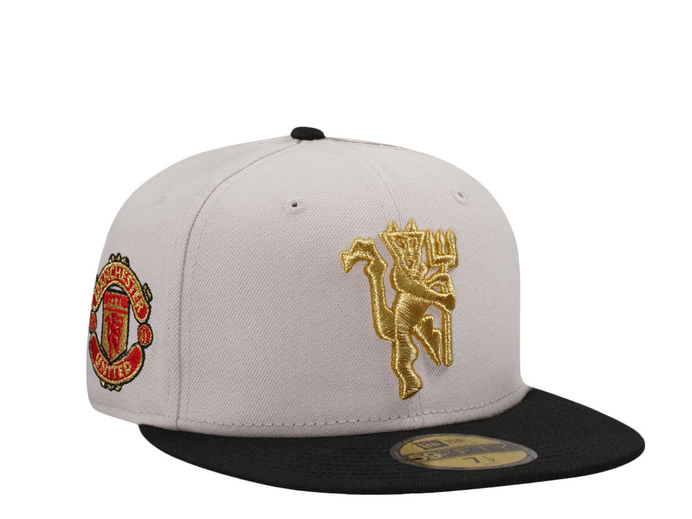 New Era Manchester United Stone Gold Two Tone Edition 59Fifty Fitted Cap