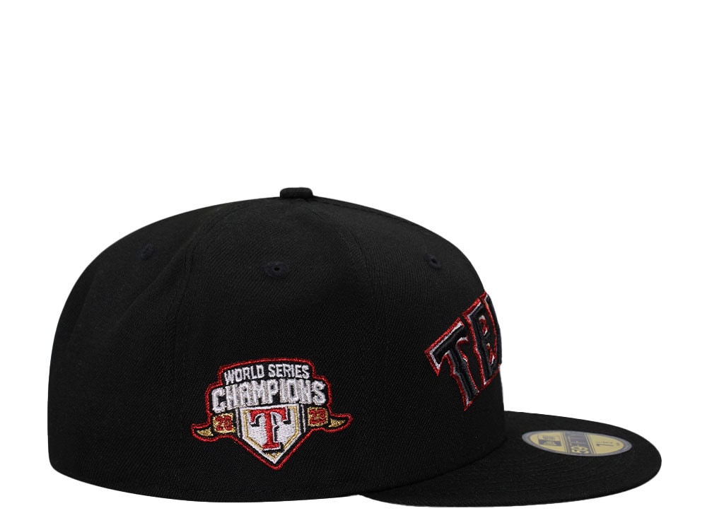 New Era Texas Rangers Horror Pack World Series 2023 Black Metallic Edition 59Fifty Fitted Cap