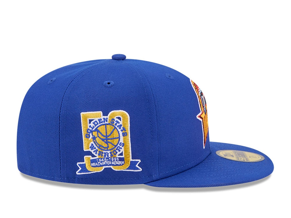 New Era Golden State Warriors HWC 50th Anniversary Blue 59Fifty Fitted Cap