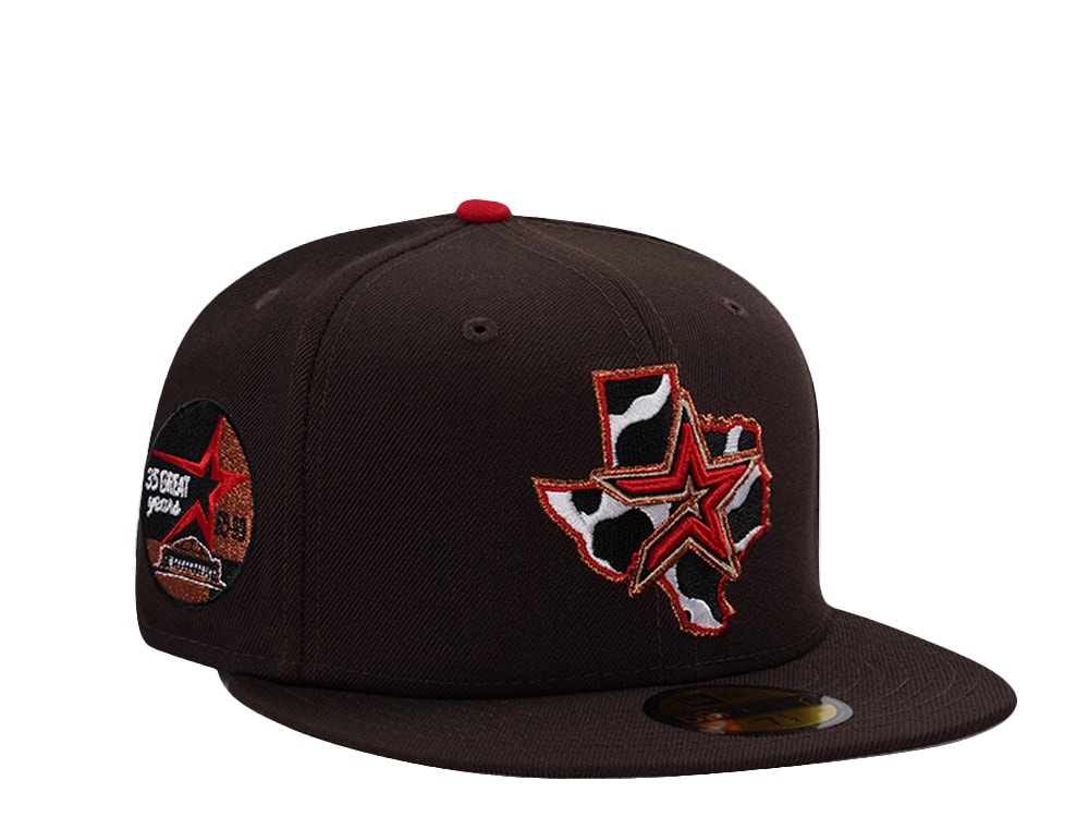 New Era Houston Astros 35th Anniversary Burnt Wood Edition 59Fifty Fitted Cap
