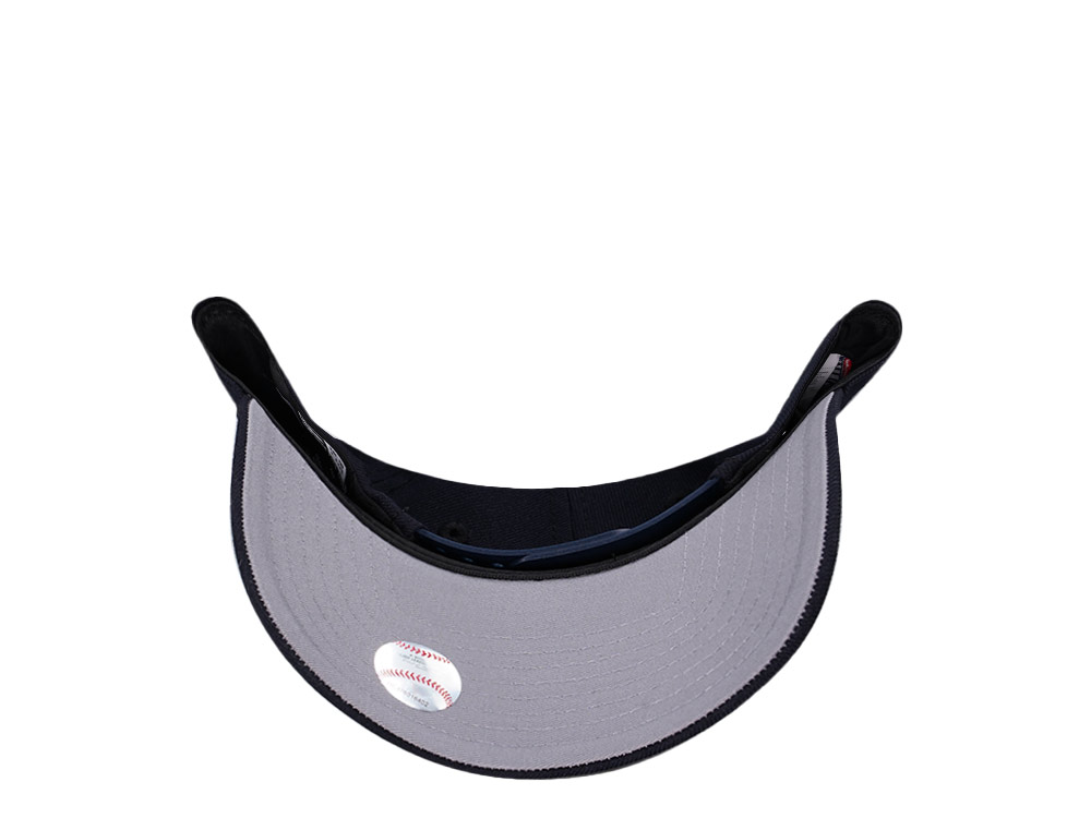 New Era Cleveland Guardians Navy Classic 9Forty A Frame Snapback Cap