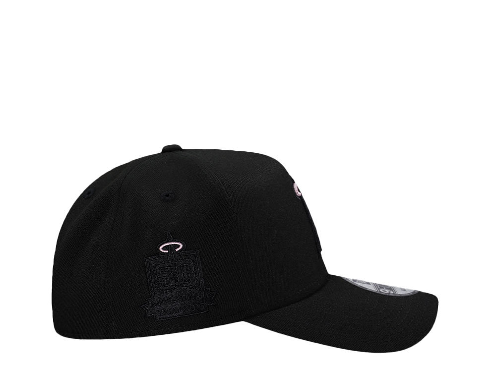 New Era Anaheim Angels 50th Anniversary Black Pink Edition 9Forty A Frame Snapback Cap