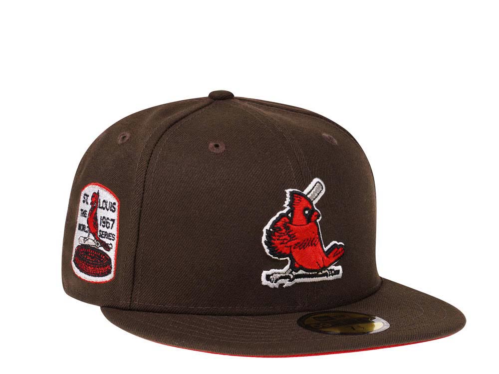 New Era St. Louis Cardinals World Series 1967 Coffee Red Edition 59Fifty Fitted Cap