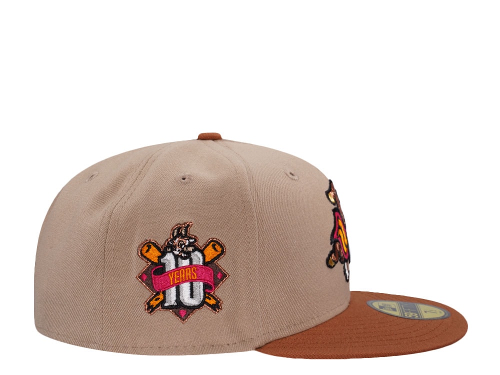 New Era Hartford Yard Goats 10th Anniversary Camel Two Tone Edition 59Fifty Fitted Cap