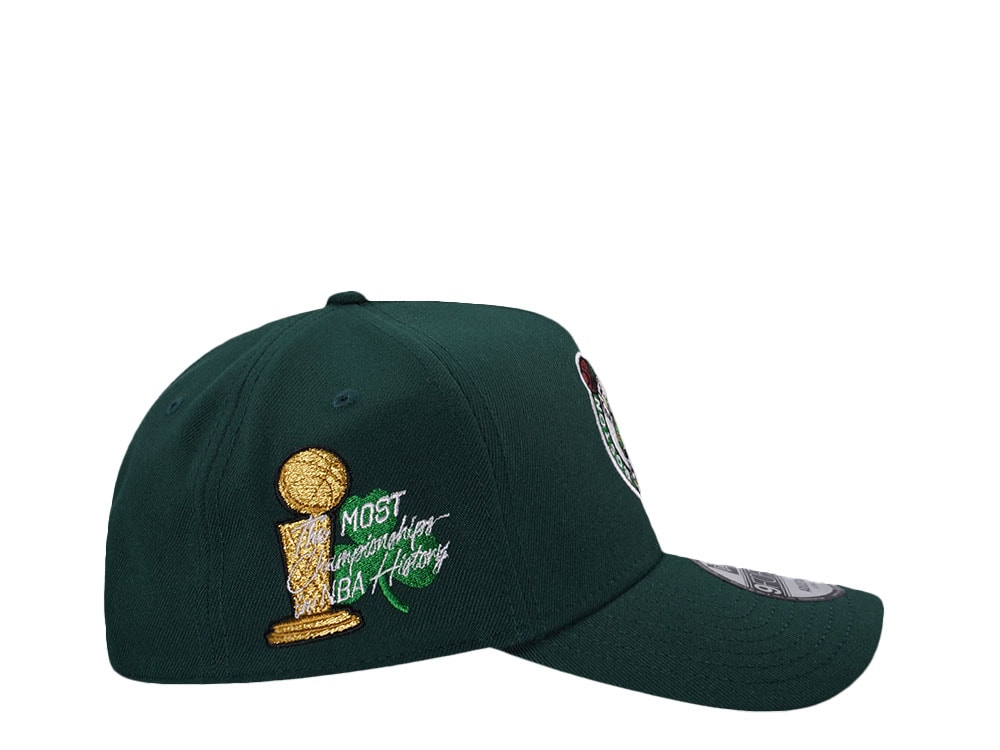 New Era Boston Celtics Most Championships in NBA Prime Edition 9Forty A Frame Snapback Cap