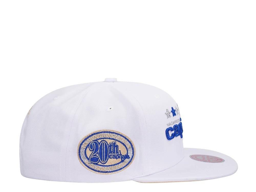 Mitchell & Ness Washington Capitals 20th Anniversary Winter White Snapback Cap