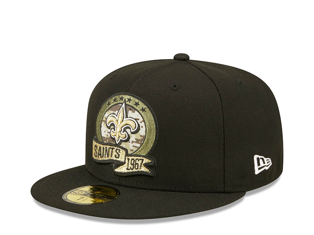 New Era New Orleans Saints Salute to Service 2022 Fitted 59Fifty Cap