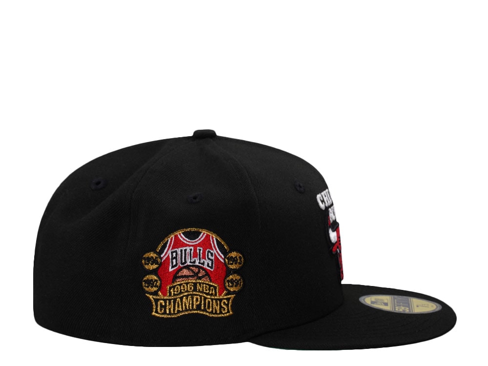 New Era Chicago Bulls NBA Champions 1996 Black Edition 59Fifty Fitted Cap