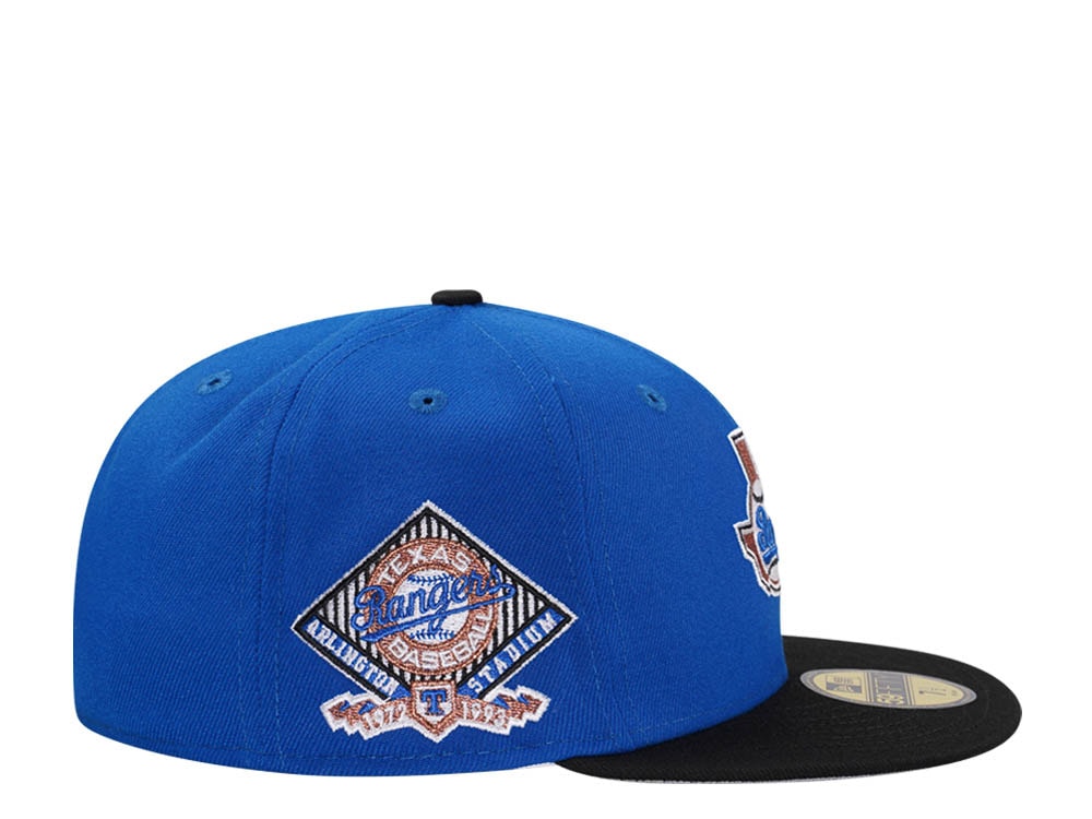 New Era Texas Rangers Arlington Stadium Azure Copper Two Tone Edition 59Fifty Fitted Cap