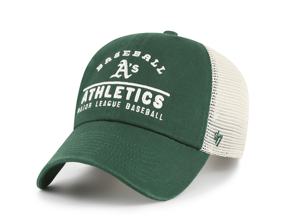 47 Brand Oakland Athletics Dark Green Clean Up Trucker Snapback Cap