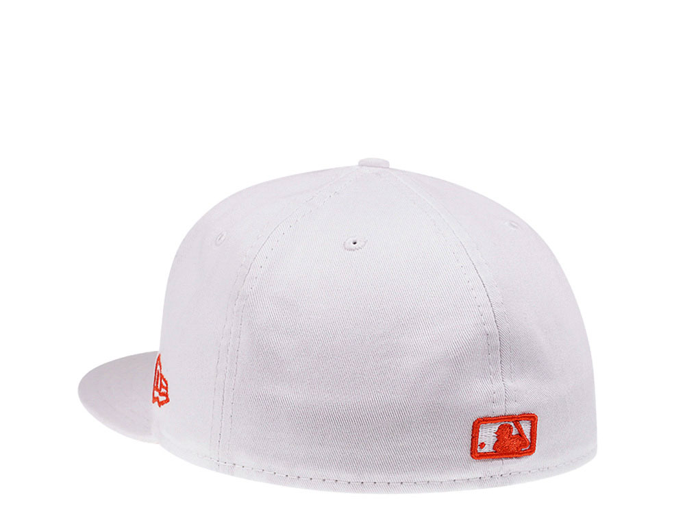 New Era Miami Marlins White Orange Pop Edition 59Fifty Fitted Cap