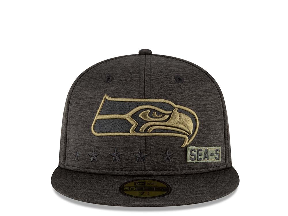 New Era Seattle Seahawks Salute to Service 2020 Fitted 59Fifty Cap