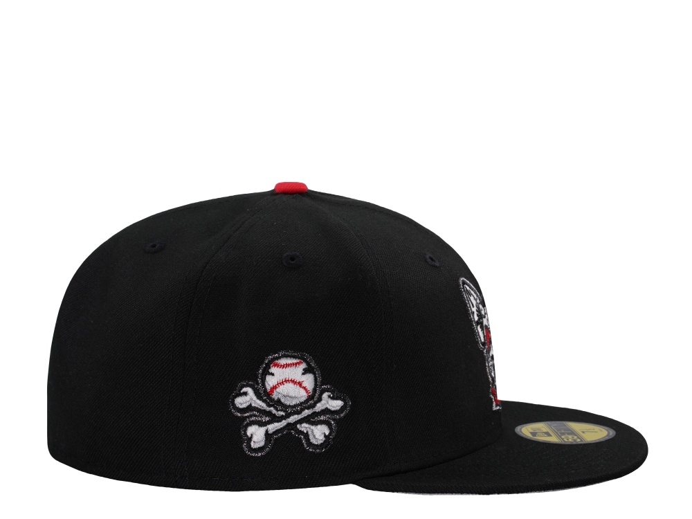 New Era El Paso Chihuahuas Dia De Los Muertos Glow in the Dark Horror Edition 59Fifty Fitted Cap