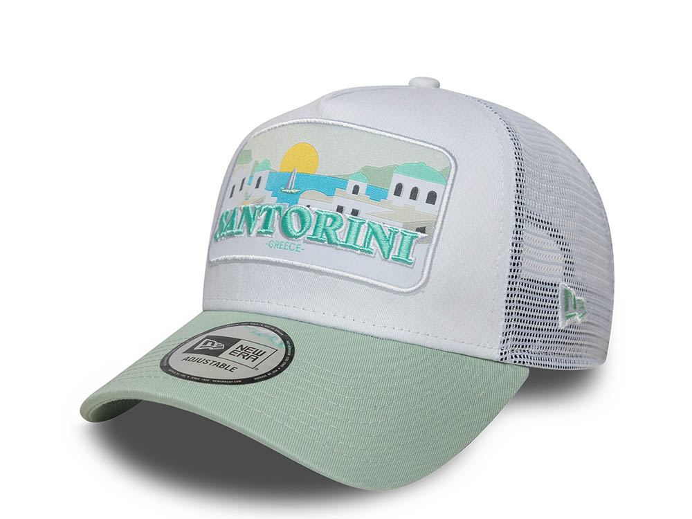 New Era Santorini Trucker 9Forty A Frame Snapback Cap
