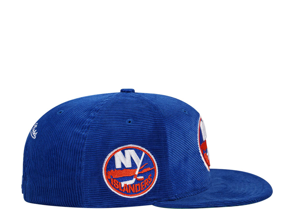 Mitchell & Ness New York Islanders Blue Cord Throwback Snapback Cap
