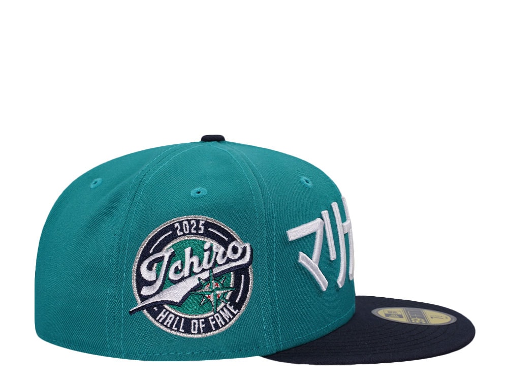 New Era Seattle Mariners Ichiro Hall of Fame Teal Two Tone Edition 59Fifty Fitted Cap