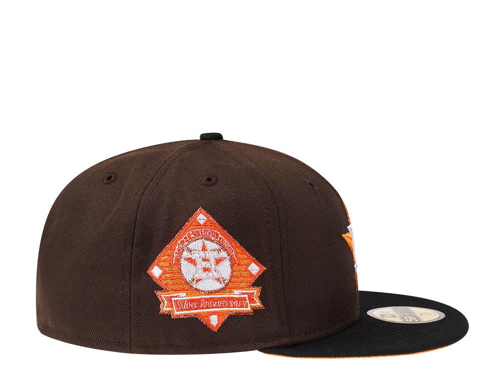 New Era Houston Astros Silver Anniversary Chocolate Mango Edition 59Fifty Fitted Cap