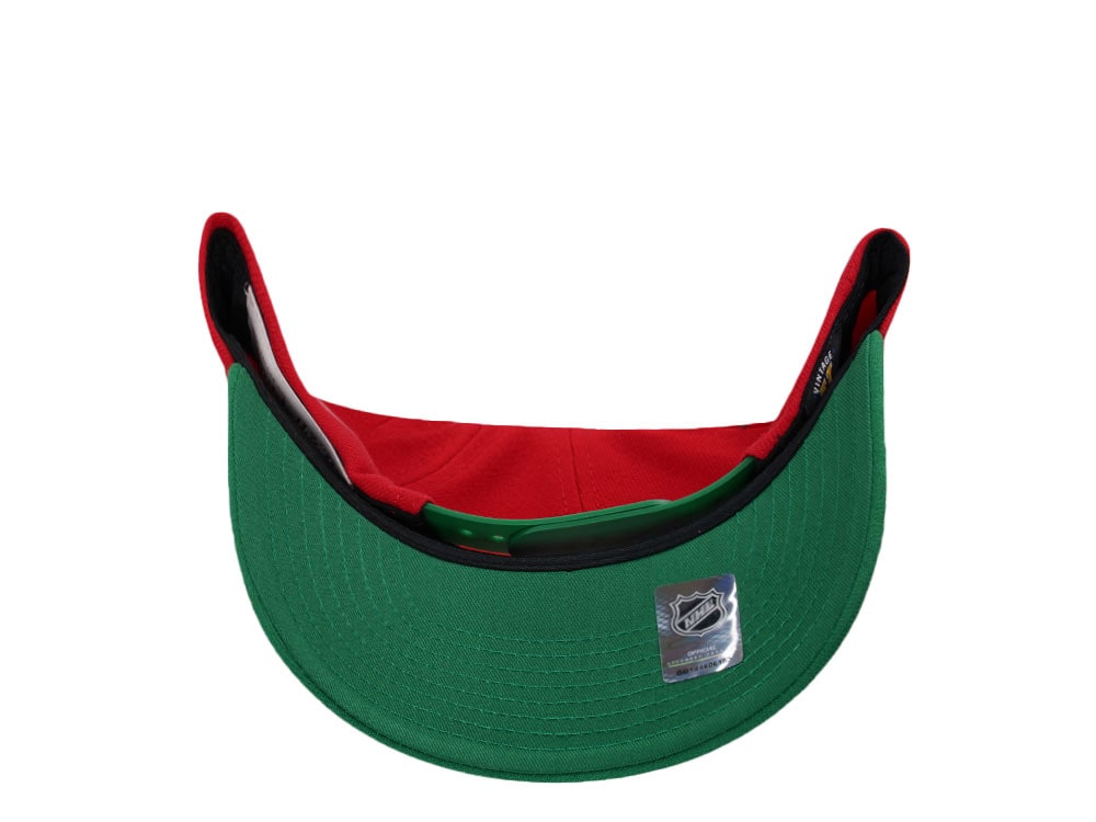 Mitchell & Ness New Jersey Devils Pro Crown Fit Vintage Red Snapback Cap