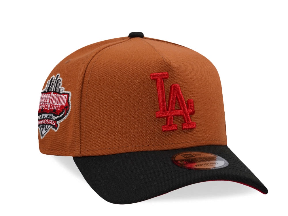 New Era Los Angeles Dodgers 40th Anniversary Stadium Earth Brown Two Tone Edition 9Forty A Frame Snapback Cap