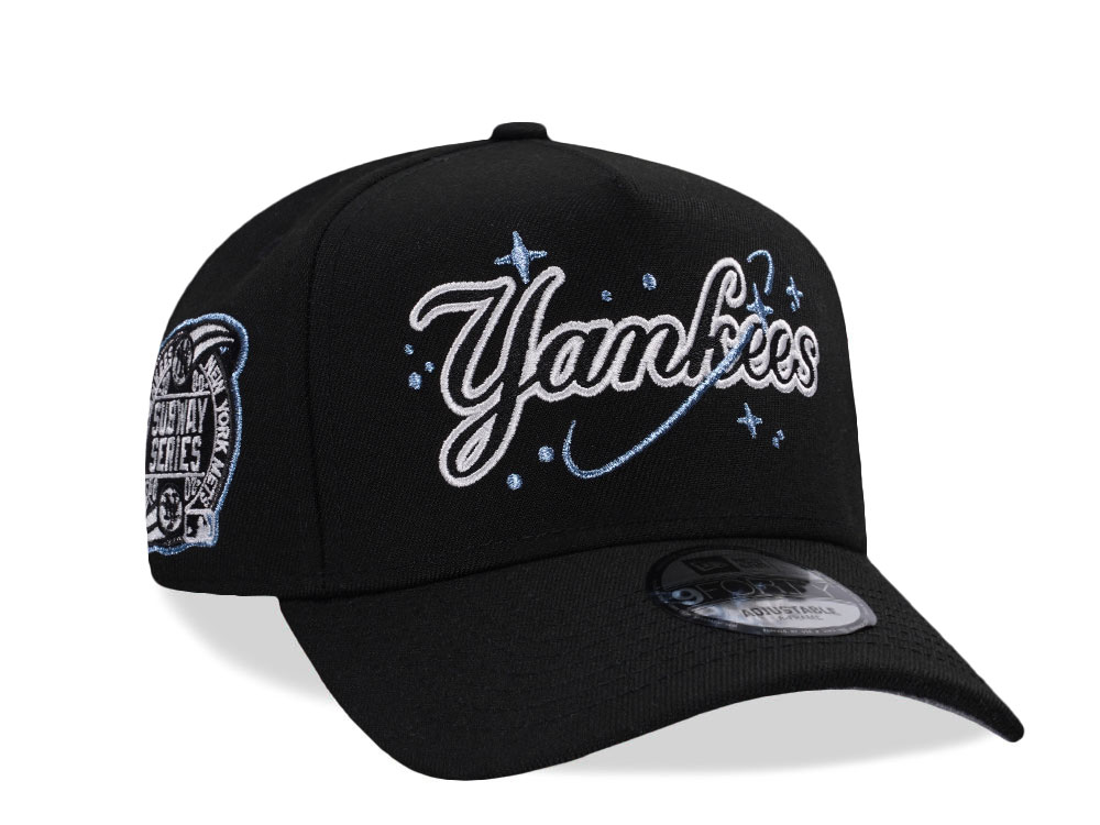 New Era New York Yankees Subway Series 2000 Space Script Black Prime Edition 9Forty A Frame Snapback Cap