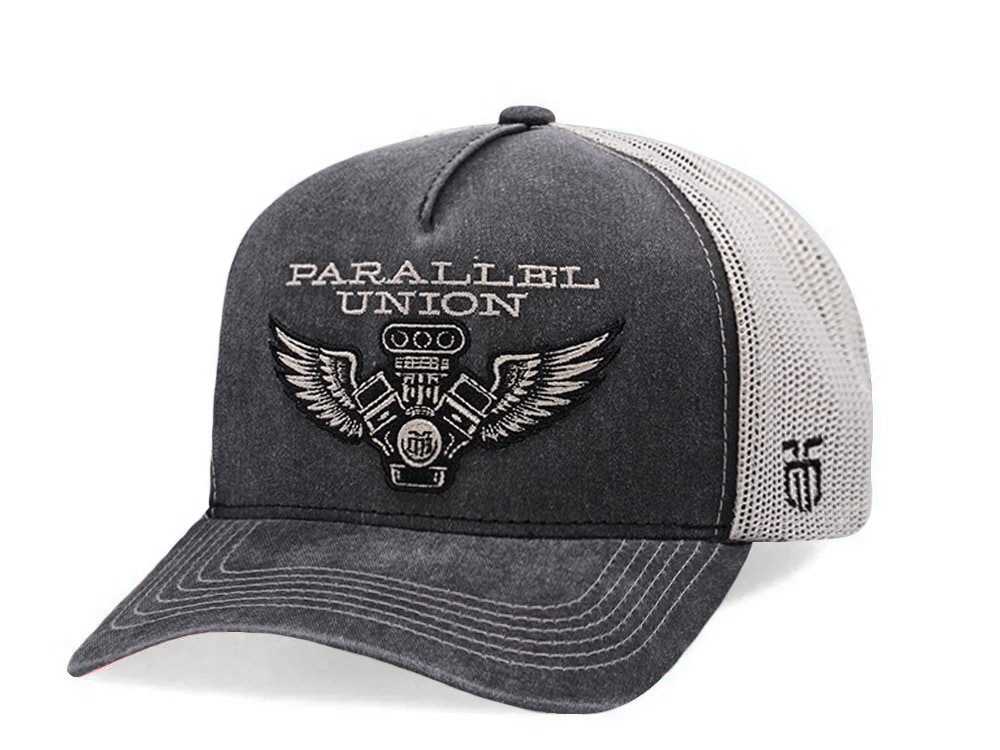 Parallel Union Engine Patch Gray Edition Trucker Snapback Cap