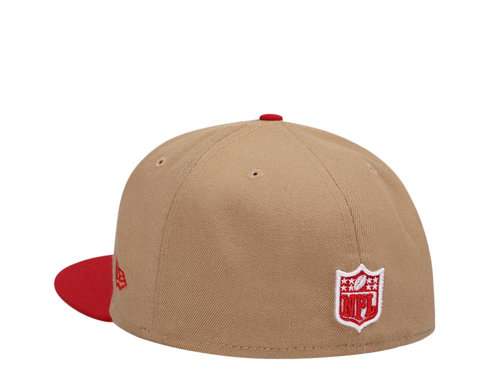 New Era Tampa Bay Buccaneers Super Bowl XXXVII Khaki Two Tone Edition 59Fifty Fitted Cap