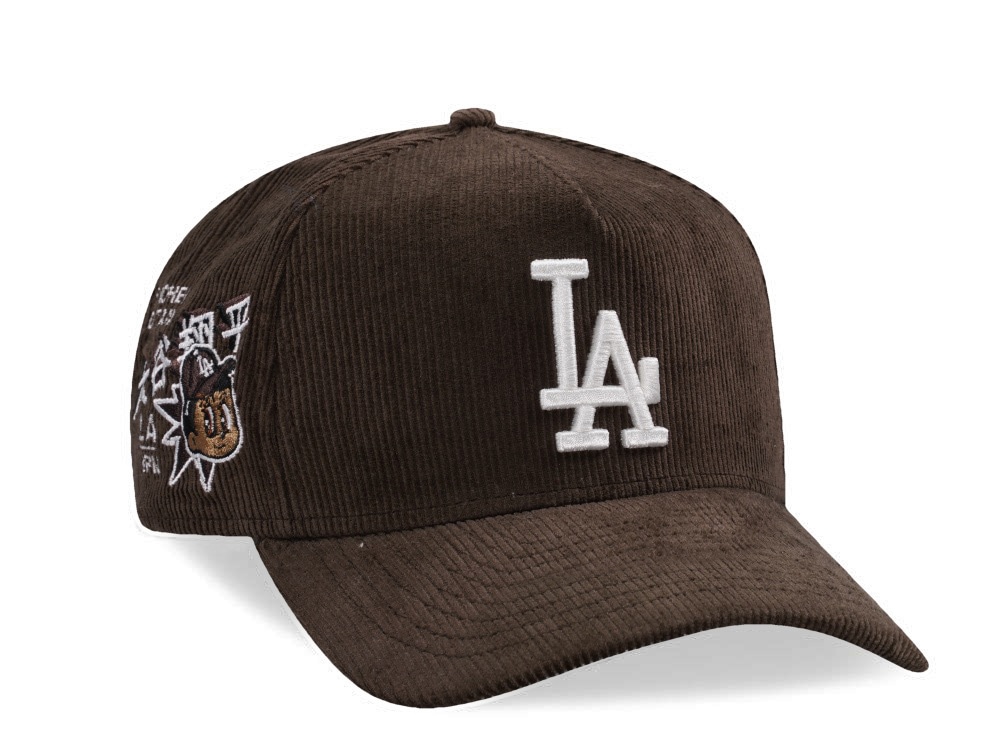 New Era Los Angeles Dodgers Ohtani Walnut Corduroy Prime Edition 9Forty A Frame Snapback Cap