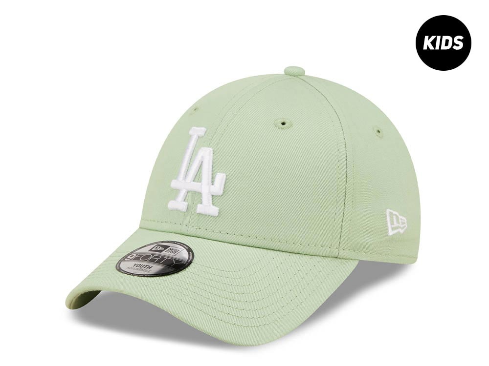 New Era Los Angeles Dodgers League Essential Green Kids Edition 9Fifty Strapback Cap