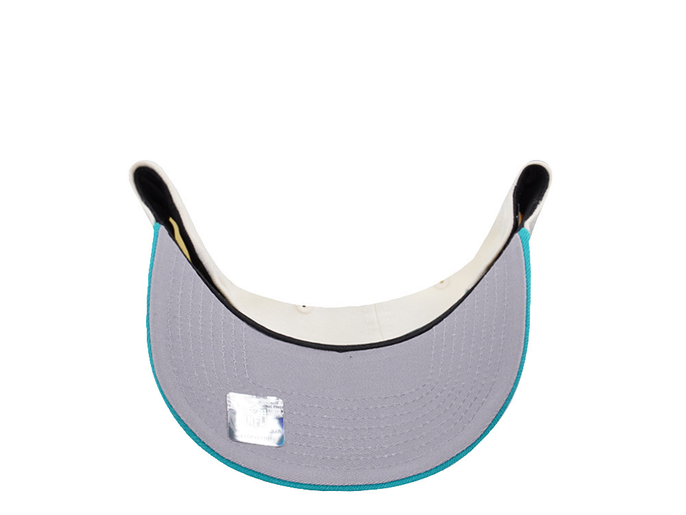New Era Miami Dolphins 50th Anniversary Chrome Two Tone Edition 9Fifty A Frame Snapback Cap