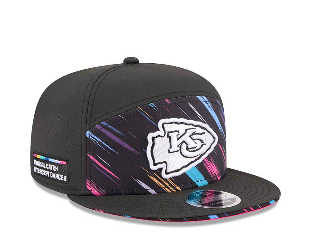 New Era Kansas City Chiefs Crucial Catch 2026 Black Edition 9Fifty Split Panel Snapback Cap
