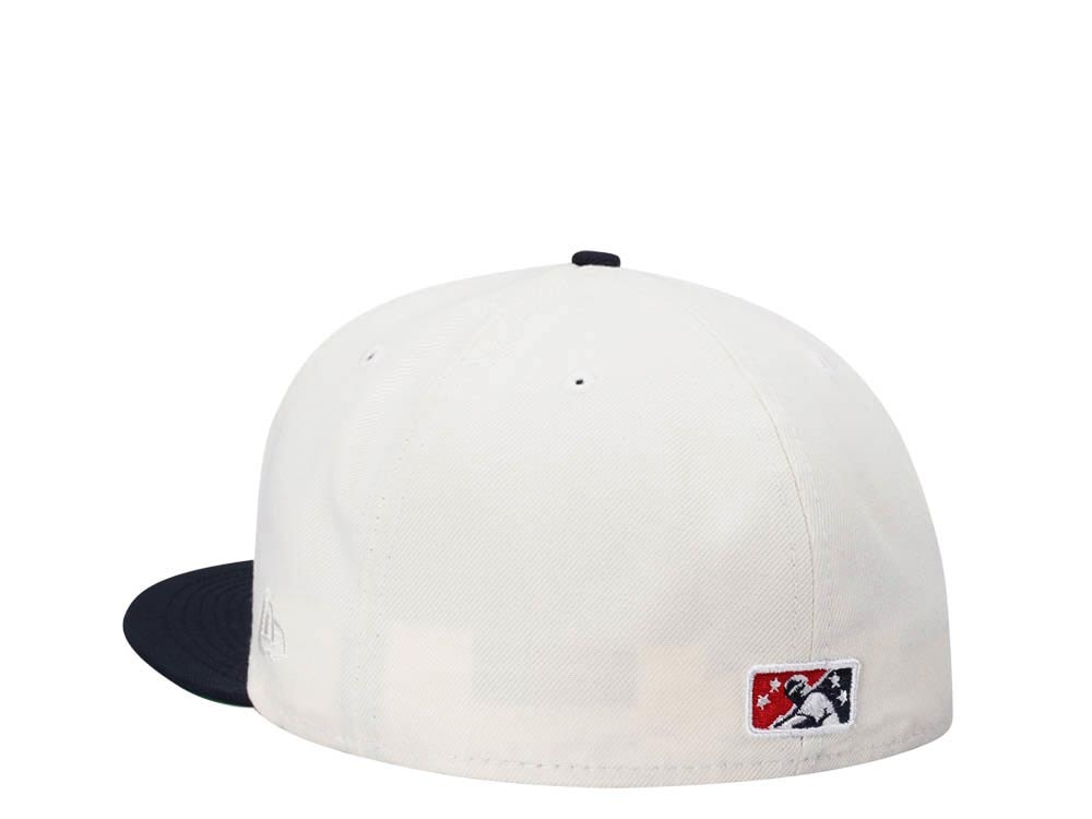 New Era Miami Beach Flamingos Chrome Two Tone Throwback Edition 59Fifty Fitted Cap