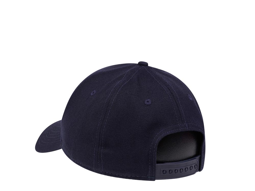 American Needle Edmonton Oilers Navy Stadium Curved Snapback Cap