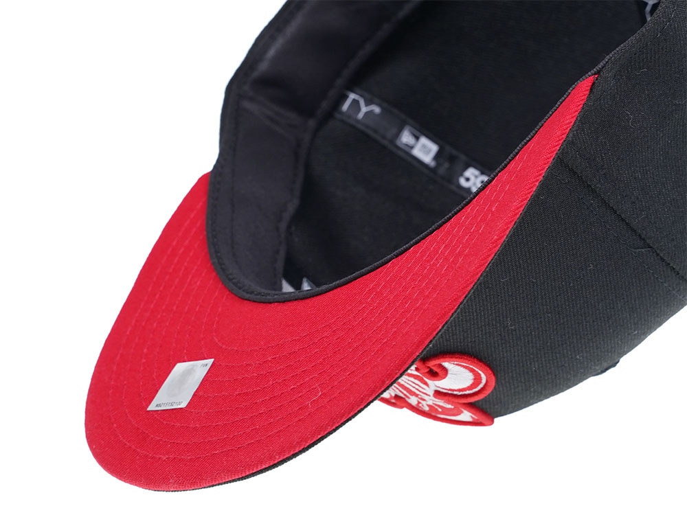 New Era New Orleans Pelicans Red and Grey Edition 59Fifty Fitted Cap