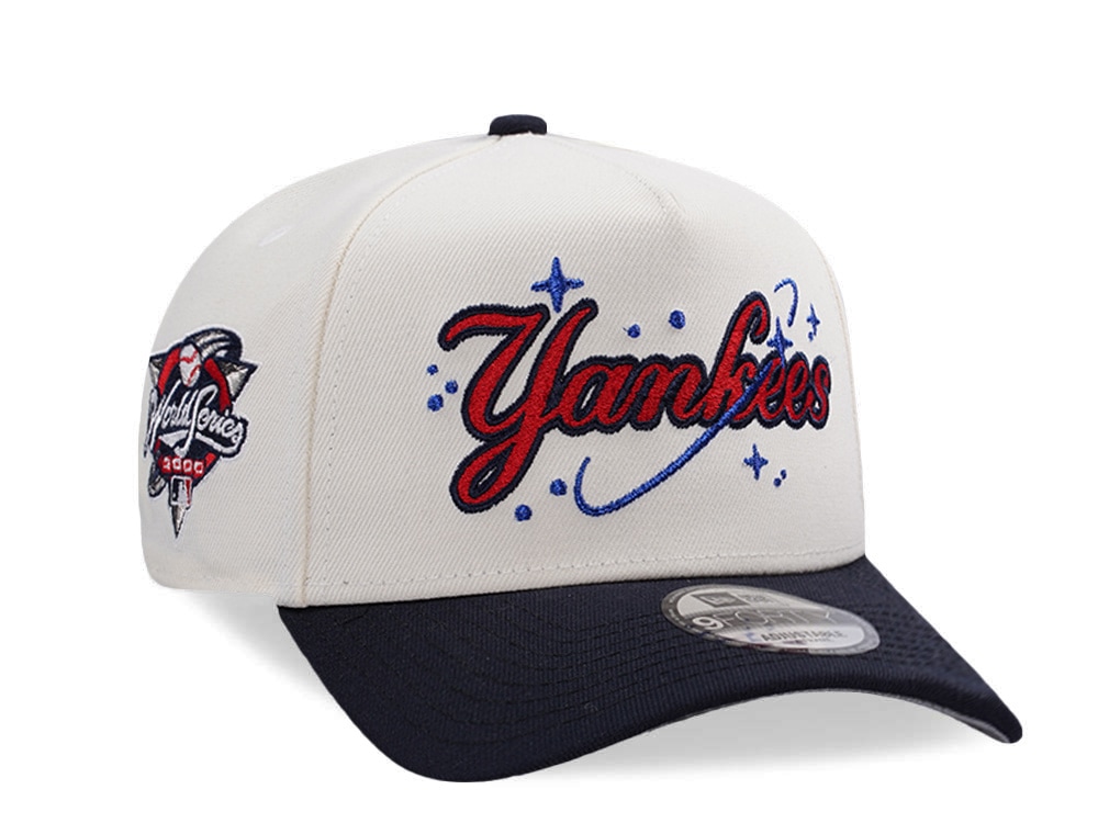 New Era New York Yankees World Series 2000 Chrome Two Tone Edition 9Forty A Frame Snapback Cap