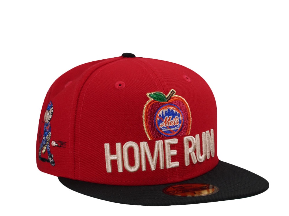 New Era New York Mets Home Run Scarlet Two Tone Edition 59Fifty Fitted Cap