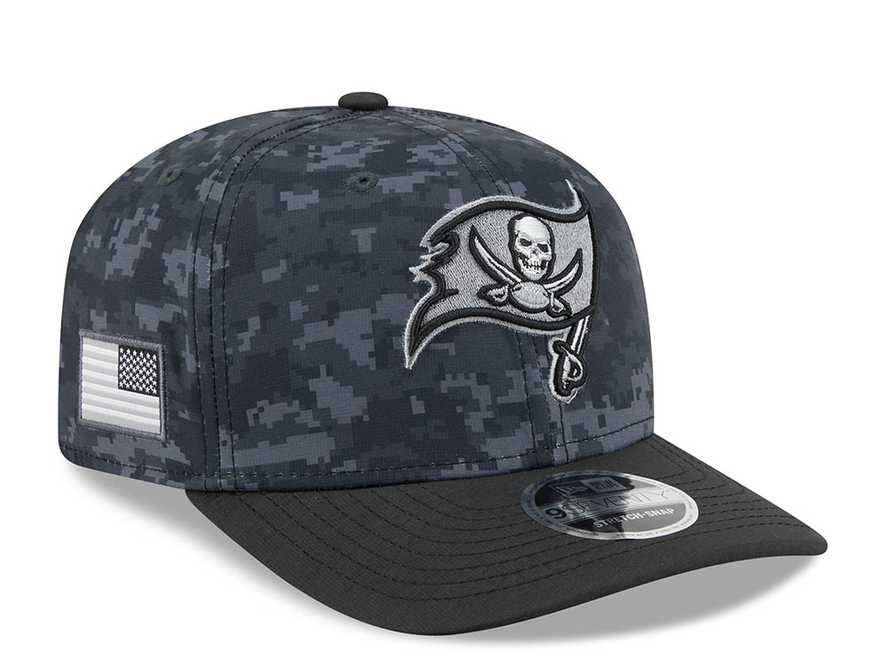 New Era Tampa Bay Buccaneers NFL Salute to Service 2026 Digi Camo Black 9Seventy Stretch Snapback Cap